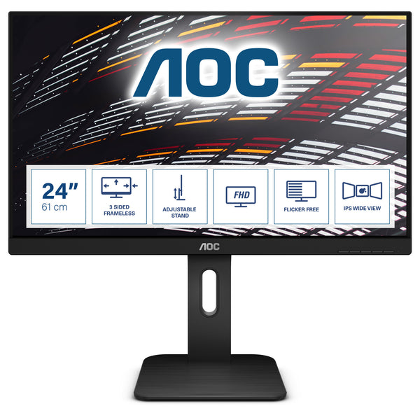 AOC P1 X24P1 computerskærm 61 cm (24") 1920 x 1200 pixel WUXGA LED Sort