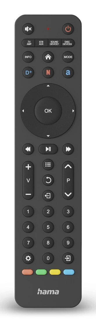 Hama 00221055 fjernbetjening IR trådløs TV Tryk på knapper