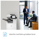 HP Color LaserJet Enterprise Flow LaserJet Enterprise Flow M776zs Trådløst Multifunction Farve Printer, Kopimaskine, scanner; Dupleks
