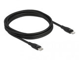 DeLOCK 86638 kabel til mobiltelefon Sort 2 m USB C Lightning