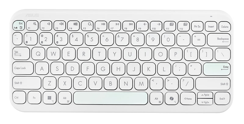 ASUS Marshmallow Keyboard KW100 tastatur Hjem Bluetooth QWERTZ Tysk Hvid