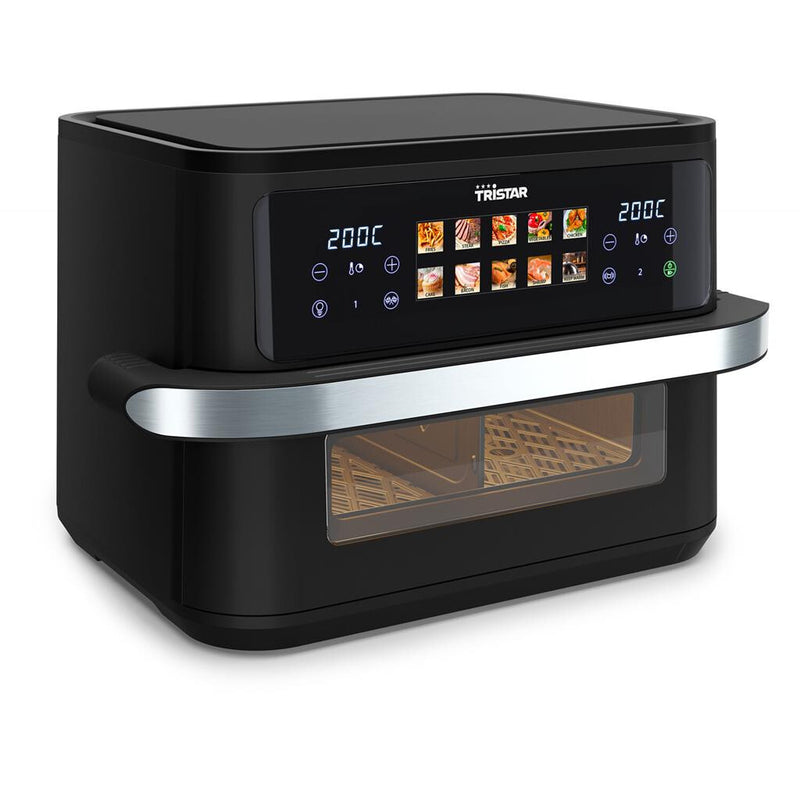 Tristar Dobbelt 10 L Enkeltstående 2800 W Varmluftsteger Sort, Rustfrit stål