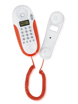 Brondi KENOBY CID Analog telefon Nummervisning Rød, Hvid