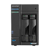 Asustor LOCKERSTOR 2 Gen2 + (AS6702T v2) NAS Desktop Intel® Celeron® N5105 4 GB DDR4 0 TB ADM Sort