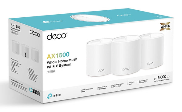 TP-Link Deco X1500 Dual-band (2,4 GHz / 5 GHz) Wi-Fi 6 (802.11ax) Hvid 2 Intern