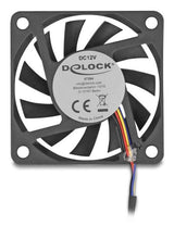 DeLOCK 67294 Computerkølesystem Computerkabinet Ventilator 6 cm Sort 1 stk