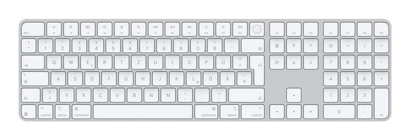 Apple Magic tastatur Universel USB + Bluetooth QWERTZ Tysk Hvid