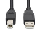 StarTech.com 15m USB 2.0, M/M USB-kabel USB A USB B 0,48 Gbit/sek. Aluminium, Sort