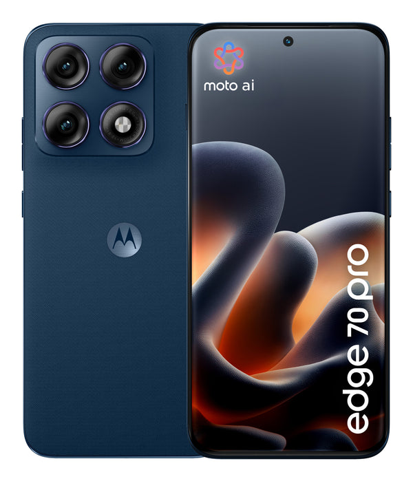 Motorola edge 70 pro 17,2 cm (6.78") Dual SIM Android 16.0 5G USB Type-C 8 GB 256 GB 6500 mAh Mørkeblå