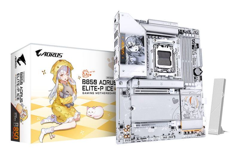 GIGABYTE B850 AORUS ELITE-P ICE AMD B850 Sokkel AM5 ATX