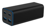 Gembird TA-UC-2A2C-PD100-01-BK oplader til mobil enhed Laptop, Smartphone Sort Vekselstrøm Hurtig opladning Indendørs