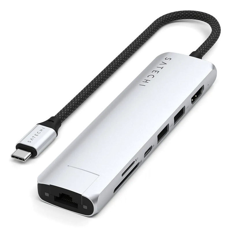 Satechi ST-P7SS interface hub USB Type-C 10000 Mbit/s Sølv