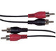 Schwaiger CIK5125 lydkabel 10 m 2 x RCA Sort