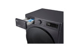 LG V5WD95SLIMB vaskemaskine - tørretumbler Fritstående Front-læsning Sort