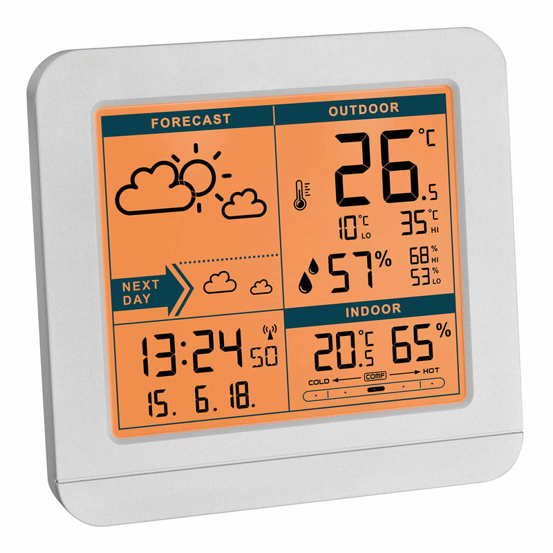 TFA-Dostmann Sky Hvid LCD Batteri