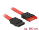 DeLOCK 83956 SATA-kabel 1 m SATA 7-pin Sort, Rød