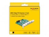 DeLOCK 90109 interface-kort/adapter Intern SATA, USB 3.2 Gen 1 (3.1 Gen 1), USB Type-C