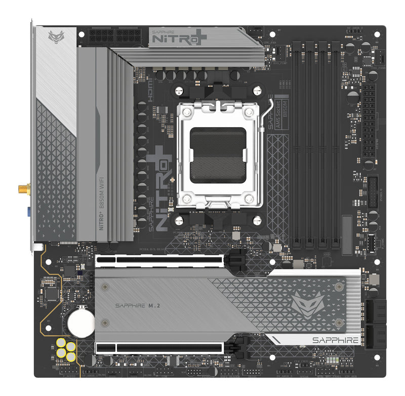 Sapphire NITRO+ B850M WIFI AMD B850 Sokkel AM5 micro ATX