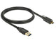 DeLOCK 83717 USB-kabel USB 3.2 Gen 2 (3.1 Gen 2) 1 m USB A USB C 10 Gbit/sek. Sort