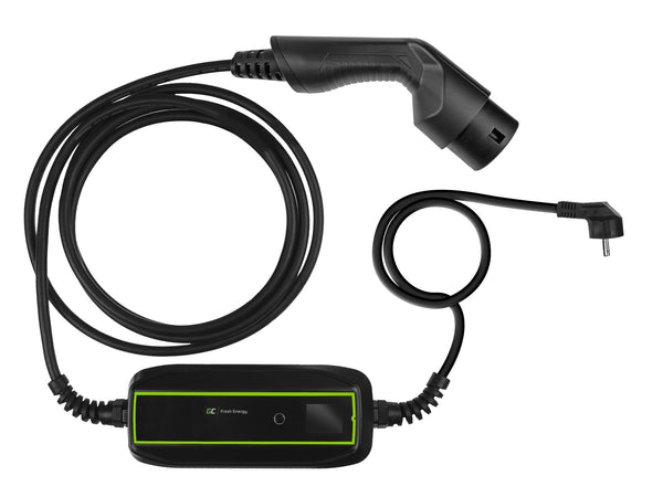 Green Cell EV16 ladestation til elektriske køretøjer Sort 1 Indbygget skærm LCD