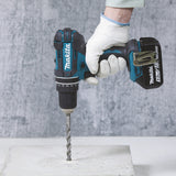Makita DHP482JX13 bor 1900 rpm Nøglefri 1,5 kg Sort, Grøn