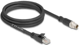 DeLOCK 80579 netværkskabel Sort 2 m Cat5e S/FTP (S-STP)
