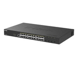 D-Link DGS-1250-28XP Administreret L2+ Gigabit Ethernet (10/100/1000) Strøm over Ethernet (PoE) Desktop Sort
