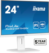 iiyama ProLite XUB2497HSN-W2 computerskærm 60,5 cm (23.8") 1920 x 1080 pixel Fuld HD LED Hvid