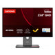 Lenovo ThinkVision P24QD-40 computerskærm 60,5 cm (23.8") 2560 x 1440 pixel Quad HD LCD Sort