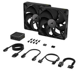 Corsair iCUE LINK RX140 Computerkabinet Ventilator 14 cm Sort 2 stk