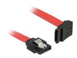 DeLOCK SATA III/SATA III, 0.2 m SATA-kabel 0,2 m SATA 7-pin Sort, Rød
