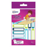 Avery RESM30G selvklæbende etiket Rektandel Permanent Flerfarvet 30 stk