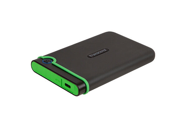 Transcend StoreJet 25M3C ekstern harddisk 2 TB 2.5" USB Type-C 3.2 Gen 1 (3.1 Gen 1) Sort, Grøn