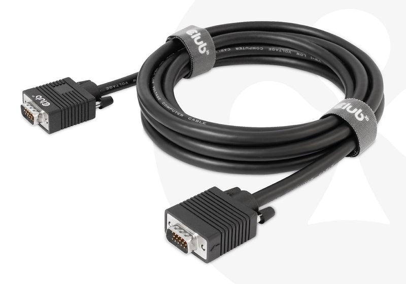 CLUB3D CAC-1703 VGA kabel 3 m VGA (D-Sub) Sort
