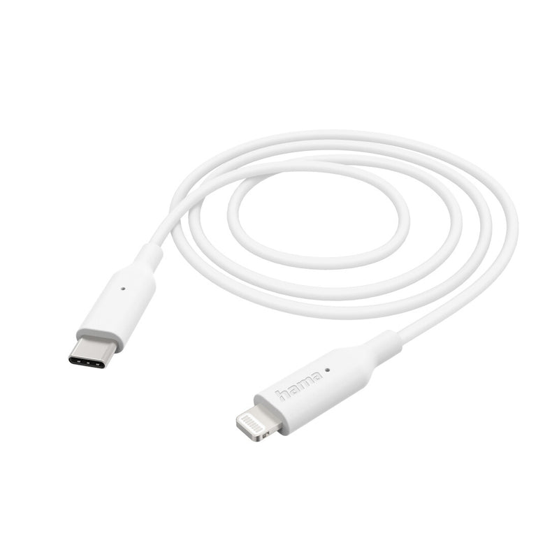 Hama 00201598 Lightning kabel 1 m Hvid