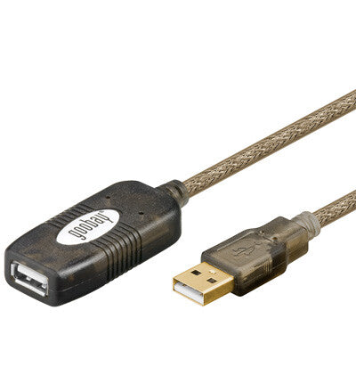 Goobay USB 2.0 5m USB-kabel USB A 0,48 Gbit/sek.