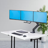 StarTech.com 3M1A3SG-MONITOR-ARM skærmbeslag og -stativer 68,6 cm (27") Skrivebord Sort, Sølv