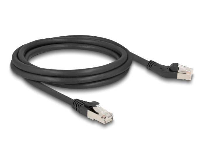 DeLOCK 80615 netværkskabel Sort 2 m Cat6a S/FTP (S-STP)