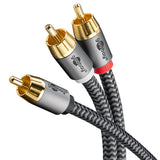 Goobay 65301 lydkabel 3 m 2 x RCA RCA Sort, Sølv