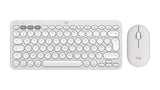 Logitech 920-012240 tastatur Mus inkluderet Universel RF trådløs + Bluetooth QWERTY US International Hvid