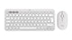 Logitech 920-012240 tastatur Mus inkluderet Universel RF trådløs + Bluetooth QWERTY US International Hvid