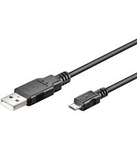 Goobay USB micro-B 060, 0.60m USB-kabel 0,6 m Micro-USB B USB A Sort