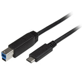 StarTech.com USB315CB2M USB-kabel USB 3.2 Gen 1 (3.1 Gen 1) 2 m USB C USB B 5 Gbit/sek. Sort