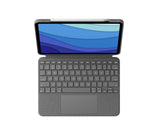 Logitech Combo Touch QWERTY Nordisk Smart Connector Grå