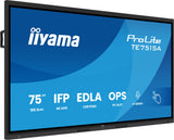 iiyama TE7515A-B2AG skilte display Kiosk design 190,5 cm (75") Wi-Fi 550 cd/m² 4K Ultra HD Sort Berøringsskærm Indbygget processer Android 24/7