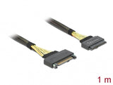 DeLOCK 84518 SATA-kabel 1 m Sort