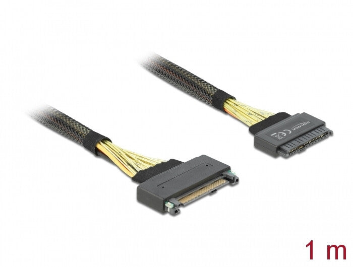DeLOCK 84518 SATA-kabel 1 m Sort