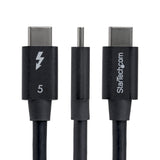 StarTech.com TBLT5MM80CM240WRA Thunderbolt kabel 0,8 m 80 Gbit/sek. Sort