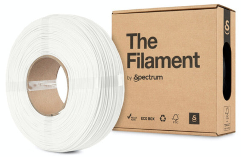 Spectrum Filaments TF-24042 3D print materiale Polymælkesyre (PLA) Hvid 1 kg