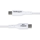 StarTech.com USB2AC1MNCWHE USB-kabel USB 2.0 1 m USB A USB C 0,48 Gbit/sek. Hvid